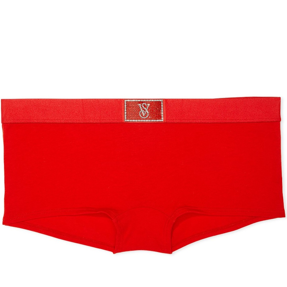 NIB VICTORIA SECRET LOGO COTTON SHINE PATCH PANTY